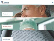 Tablet Screenshot of implantica.com